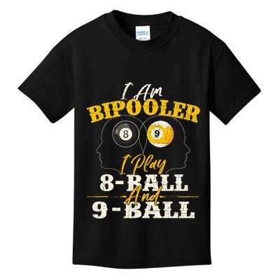 I Am Bipooler Snooker Game Billiards Lover Pool Player Kids T-Shirt