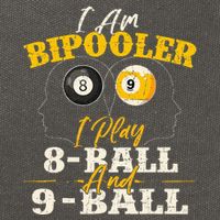 I Am Bipooler Snooker Game Billiards Lover Pool Player Cotton Canvas Backpack
