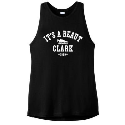 Its A Beaut Clark Griswold Christmas Funny Ladies PosiCharge Tri-Blend Wicking Tank