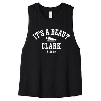 Its A Beaut Clark Griswold Christmas Funny Women's Racerback Cropped Tank