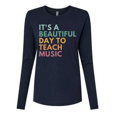 ItS A Beautiful Day To Teach Music Teacher Specials Squad Womens Cotton Relaxed Long Sleeve T-Shirt