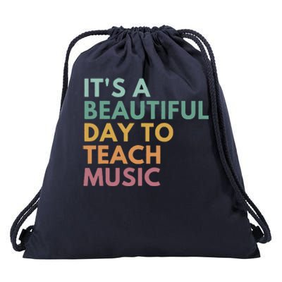 ItS A Beautiful Day To Teach Music Teacher Specials Squad Drawstring Bag