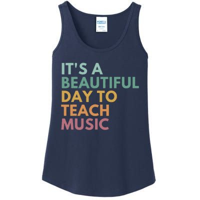 ItS A Beautiful Day To Teach Music Teacher Specials Squad Ladies Essential Tank