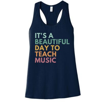 ItS A Beautiful Day To Teach Music Teacher Specials Squad Women's Racerback Tank