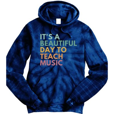 ItS A Beautiful Day To Teach Music Teacher Specials Squad Tie Dye Hoodie