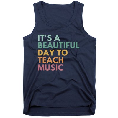 ItS A Beautiful Day To Teach Music Teacher Specials Squad Tank Top