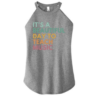 ItS A Beautiful Day To Teach Music Teacher Specials Squad Women's Perfect Tri Rocker Tank