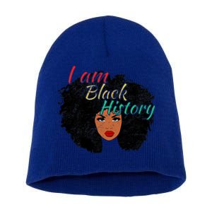 I Am Black History Pride Funny Gift Black History Month Gift Short Acrylic Beanie