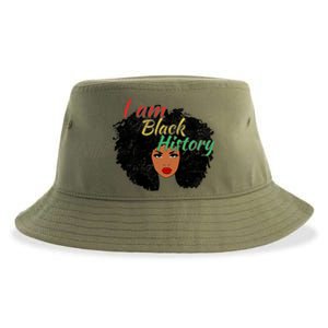 I Am Black History Pride Funny Gift Black History Month Gift Sustainable Bucket Hat