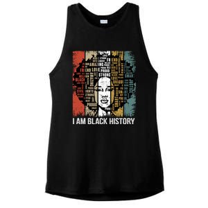 I Am Black History Month Proud African American Great Gift Ladies PosiCharge Tri-Blend Wicking Tank