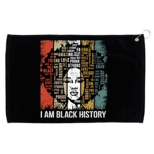 I Am Black History Month Proud African American Great Gift Grommeted Golf Towel