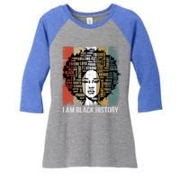 I Am Black History Month Proud African American Great Gift Women's Tri-Blend 3/4-Sleeve Raglan Shirt