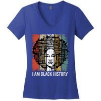 I Am Black History Month Proud African American Great Gift Women's V-Neck T-Shirt