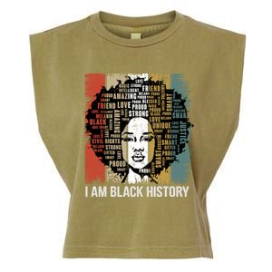 I Am Black History Month Proud African American Great Gift Garment-Dyed Women's Muscle Tee