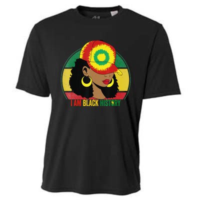 I Am Black Woman Melanin Africa Pride History BHM Cooling Performance Crew T-Shirt