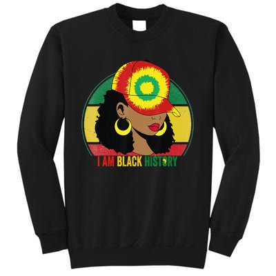 I Am Black Woman Melanin Africa Pride History BHM Sweatshirt