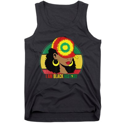 I Am Black Woman Melanin Africa Pride History BHM Tank Top