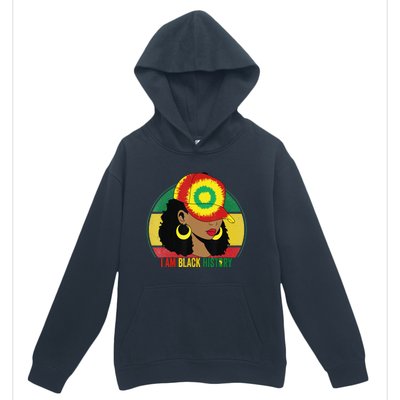 I Am Black Woman Melanin Africa Pride History BHM Urban Pullover Hoodie