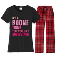 ItS A Boone Thing You WouldnT Understand Vintage Women's Flannel Pajama Set