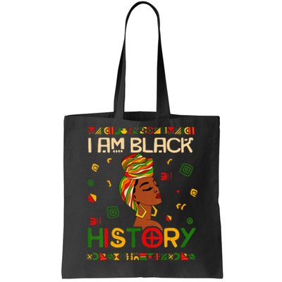 I Am Black History Month African American Tote Bag