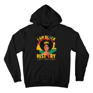 I Am Black History African Girl Black History Month Hoodie