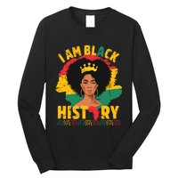 I Am Black History African Girl Black History Month Long Sleeve Shirt