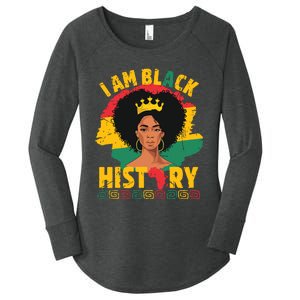 I Am Black History African Girl Black History Month Women's Perfect Tri Tunic Long Sleeve Shirt