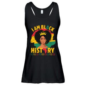 I Am Black History African Girl Black History Month Ladies Essential Flowy Tank