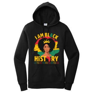 I Am Black History African Girl Black History Month Women's Pullover Hoodie