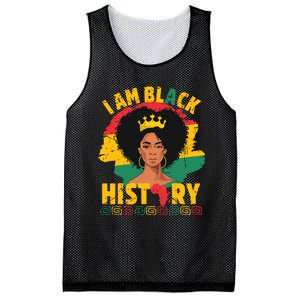 I Am Black History African Girl Black History Month Mesh Reversible Basketball Jersey Tank