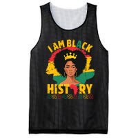 I Am Black History African Girl Black History Month Mesh Reversible Basketball Jersey Tank