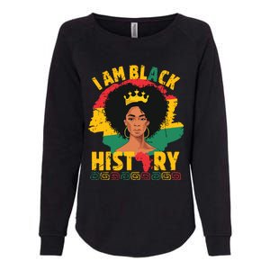 I Am Black History African Girl Black History Month Womens California Wash Sweatshirt