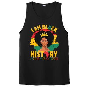 I Am Black History African Girl Black History Month PosiCharge Competitor Tank