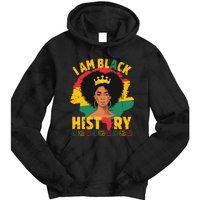 I Am Black History African Girl Black History Month Tie Dye Hoodie