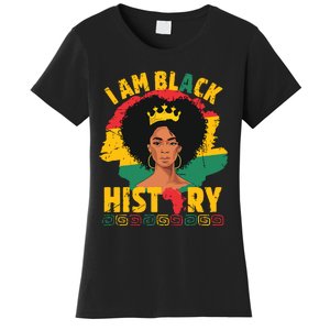 I Am Black History African Girl Black History Month Women's T-Shirt