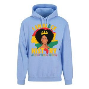 I Am Black History African Girl Black History Month Unisex Surf Hoodie