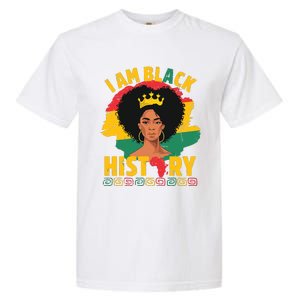 I Am Black History African Girl Black History Month Garment-Dyed Heavyweight T-Shirt