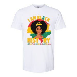 I Am Black History African Girl Black History Month Softstyle CVC T-Shirt