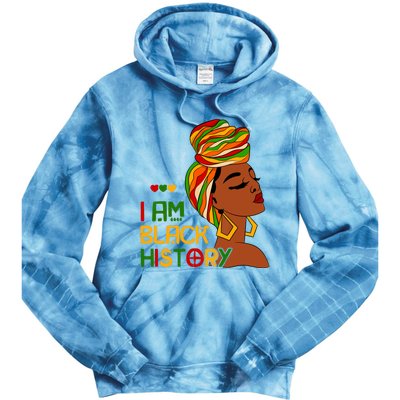 I Am Black History Month African American Tie Dye Hoodie