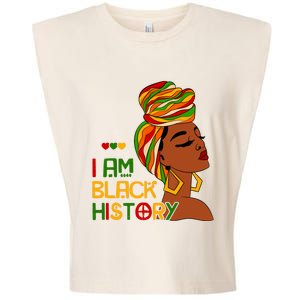 I Am Black History Month African American Garment-Dyed Women's Muscle Tee