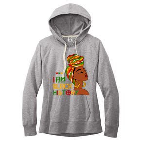 I Am Black History Month African American Women's Fleece Hoodie