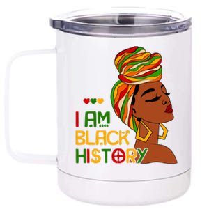 I Am Black History Month African American 12 oz Stainless Steel Tumbler Cup