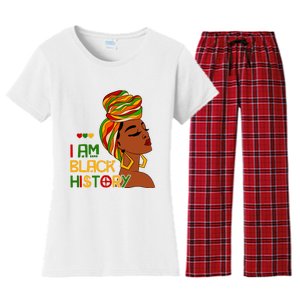 I Am Black History Month African American Women's Flannel Pajama Set