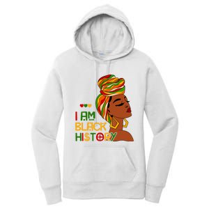 I Am Black History Month African American Women's Pullover Hoodie