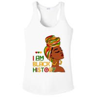 I Am Black History Month African American Ladies PosiCharge Competitor Racerback Tank