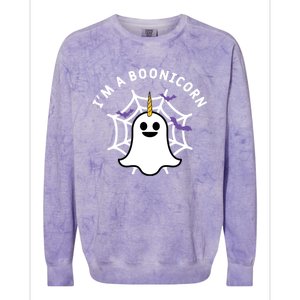 Im A Boonicorn Funny Unicorn Ghost Gift Colorblast Crewneck Sweatshirt