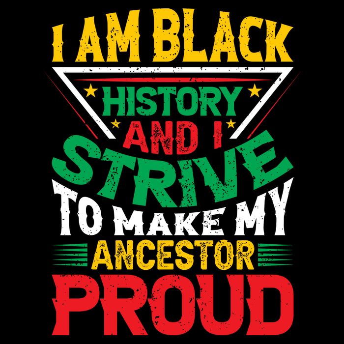I Am Black History And I Strive To Make My Ancestor Proud Gift Zip Tote Bag