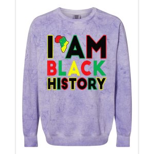 I Am Black History Month African American Pride Celebration Colorblast Crewneck Sweatshirt