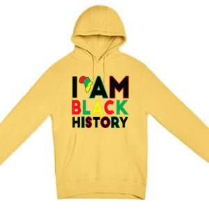 I Am Black History Month African American Pride Celebration Premium Pullover Hoodie