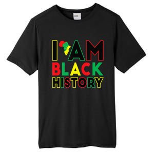 I Am Black History Month African American Pride Celebration Tall Fusion ChromaSoft Performance T-Shirt